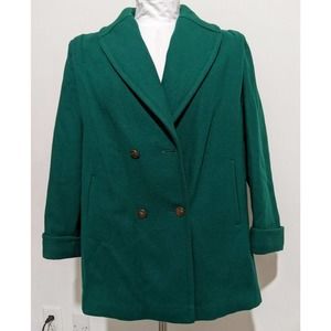 No Size Vintage Made in USA Jofeld Coat Womens Green Wool Blend